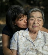 Mia Tagano with Grandmother