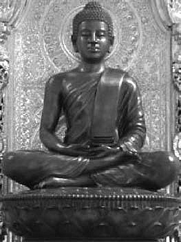 The Mirembe (&ldquo;Peace&rdquo;) Buddha, cast with African features.